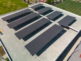 Galvanized solar mounting structures under the sun